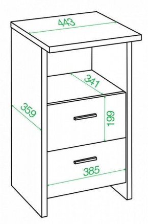 Тумбочка Домино Лайт ТЯЛ в Ревде - revda.mebel24.online | фото 4