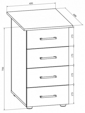 Тумбочка Офис ОФ-20 в Ревде - revda.mebel24.online | фото 2