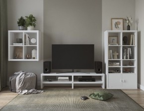 ТВ-тумба Энкель ТВ16, тамбурат, цвет белый в Ревде - revda.mebel24.online | фото 4