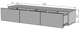 ТВ тумба подвесная TV80 (3 ящика) в Ревде - revda.mebel24.online | фото 2