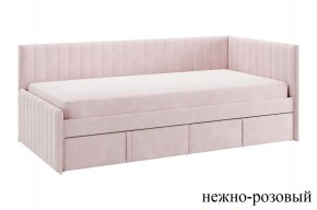 ТВИКС Кровать (тахта) с ящиками 900 (нежно-розовый) в Ревде - revda.mebel24.online | фото