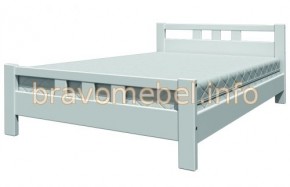ВЕРОНИКА-2 Кровать из массива 1200 (Белый античный) в Ревде - revda.mebel24.online | фото