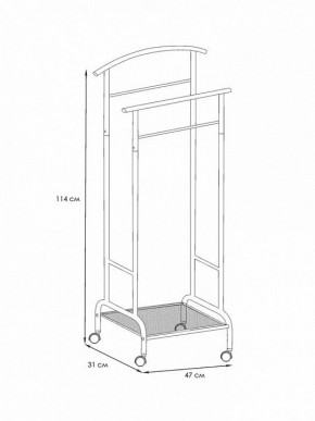Вешалка для костюма Римини 2М в Ревде - revda.mebel24.online | фото 4