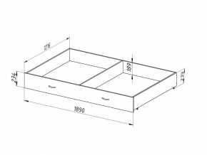 Ящик для металлических кроватей 120*190 (Венге) в Ревде - revda.mebel24.online | фото 2