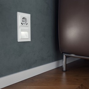 Заглушка для поста с подсветкой, без рамки Werkel белый W1154101 в Ревде - revda.mebel24.online | фото 2