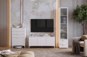 ЗЕФИР Гостиная К1 (белое дерево/белый муар) в Ревде - revda.mebel24.online | фото 1