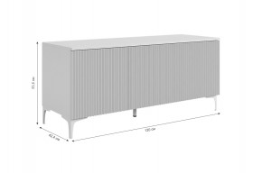 ЗЕФИР Гостиная К2 (белое дерево/черный муар) в Ревде - revda.mebel24.online | фото 4