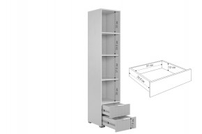 ЗЕФИР Гостиная К2 (белое дерево/черный муар) в Ревде - revda.mebel24.online | фото 7